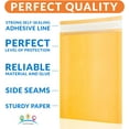 thumbnail image 4 of Kraft Bubble Mailer 12.5 x 18 Inches. Pack of 5 Yellow Kraft Bubble Mailers. Self-Sealing Waterproof Bubble Shipping Envelopes Padded. 56 GSM Cushioned Kraft Mailer with Self-Adhesive Tape, 4 of 8