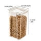 thumbnail image 2 of Recipientes herméticos para almacenar alimentos | Juego de 5 piezas con tapas con cierre | Organizador de plástico transparente para la despensa de la cocina: harina, arroz, cereales y refrigerios, 2 of 2