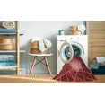 thumbnail image 2 of Ahgly Company Machine Washable Indoor Square Transitional Cranberry Red Area Rugs, 3' Square, 2 of 7