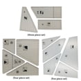 thumbnail image 2 of BUYISI Diy Sewing Ruler Transparent Acrylic Ruler Irregular Sewing Patchwork Ruler Of Patchwork Measuring Cloth Cutting Template Tools 4Pcs, 2 of 5