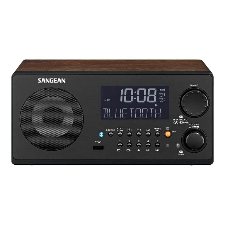 Sangean, Table-Top Digital Tuning Radio Receiver, WR-22WL, Dark