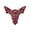 AMA_OL206_Burgundy, variant on 7 x 5.5 inches 14 Color Venice Lace Bodice Motif Applique Patch Sold By 1 Piece (White)