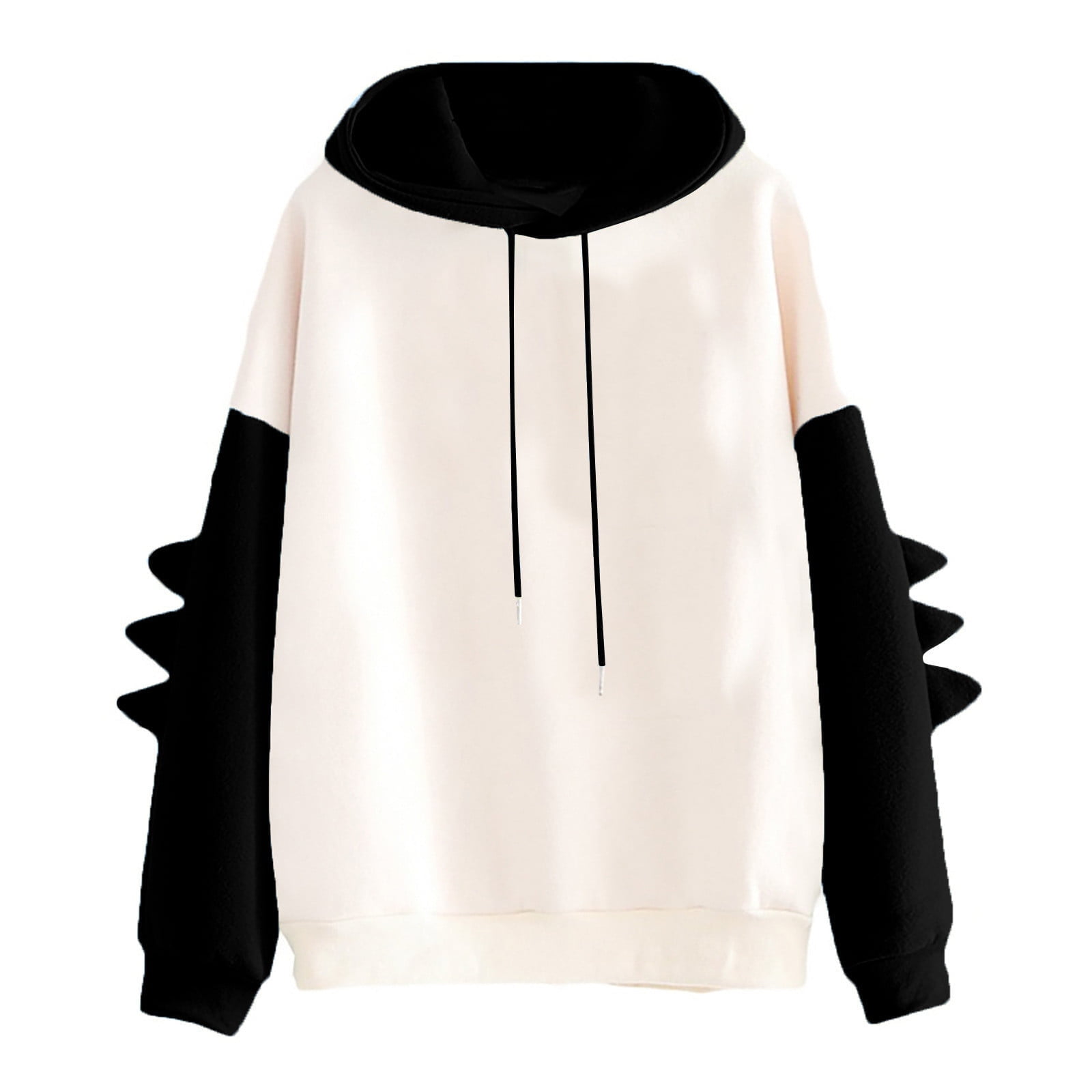 Simua Chandail à Capuche Dinosaure Mignon pour Femmes Décontracté Manches Longues Ample Chandail à Capuche Dessin Animé Simua Chandail à Capuche Dinosaure Mignon pour Femmes Décontracté Manches Longues Ample Chandail à Capuche Dessin Animé