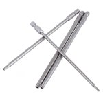 8pcs S2 Steel Star Head Screwdriver Set Bits Hand Tools Magnetic Screw Driver Set 150mm, for Manual or Electric Screwdriver