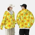 thumbnail image 4 of Gaeub Sunflowers2 Men's and Women's UPF 50+ Long-Sleeved Sun Protection Clothing, Fishing Shirt Long Sleeve Zip-Large, 4 of 7