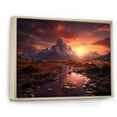 thumbnail image 2 of Designart "Retreat in the Serene Sunset Mountains II" Landscapes Floater Framed Canvas Wall Art, 2 of 7