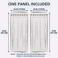 thumbnail image 5 of Easy-Going Sheer Grommet Outdoor Curtains, 54" x 95", 1 Panel, Grey, 5 of 6
