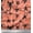Dark Peach Orange, variant on Soimoi Cotton Poplin Fabric Geometric Shapes & Scorpion Insects Printed Fabric 1 Yard 42 Inch Wide