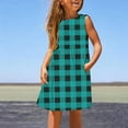 thumbnail image 2 of Meresysid Kids Teen Little Girls Sleeveless Bow-Belted Jumper, 2 of 5