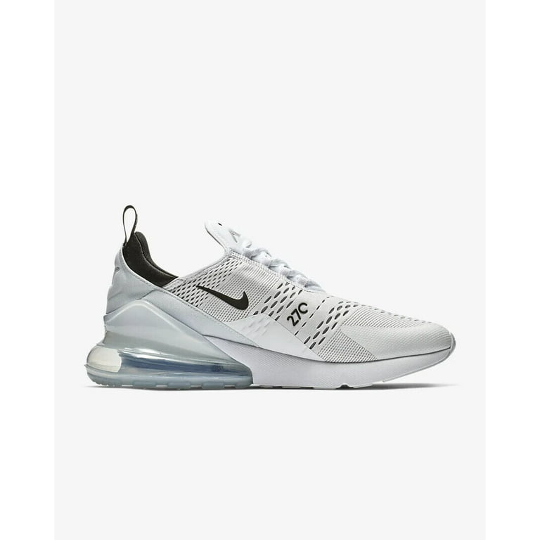 Nike Men's Air Max 270 Lifestyle Running Shoes, White/Black