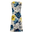 thumbnail image 5 of gbyLJF Womens High Low Dress Chiffon Dress Ruffle Pencil Dress for Women Cotton Lounge Dress Yellow L, 5 of 5