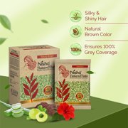 (3 pack) Nisha Nature Mate Natural Henna Based Hair Color dye, Natural Brown, 3.17 oz