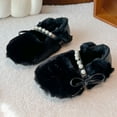 thumbnail image 5 of Toddler Girls Boys Bedroom Slippers, Non A-line House Shoes, Little Kids Comfy Indoor Slipper, Machine Washable Snug Fit,Color:Black,Size:2.5-3 Years, 5 of 7