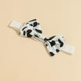 thumbnail image 4 of AJZIOJIRO 3-24M Toddler Girls Ruffles Outfits Fly Sleeve Cartoon Dairy Cow T Shirt+Suspenders Shorts+Headbands, 4 of 5