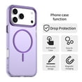 thumbnail image 3 of Allytechgroup for Apple iPhone 11 Pro Max Protective Case, [Compatible with Magsafe] Magnetic Back Cover PC+TPU Anti-Scratch Shock-Absorbent Anti-Fingerprint Matte Lightweight Non-Slip, Purple, 3 of 7