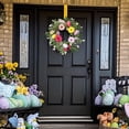 thumbnail image 5 of Easter Wreath Spring Wreaths for Front Door Decorations Artificial Flowers Colorful Wreath Decor Spring Easter Egg Wreath, 5 of 6