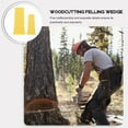 thumbnail image 3 of SEWACC 4pcs Felling Wedge Set Durable Logging Wedge Yellow for Professionals, 3 of 8