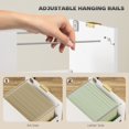thumbnail image 3 of White Lockable Filing Cabinet with 3 Fluted Drawers, MDF Office Storage Cabinet with Gold Pulls, Printer Stand for A4/Letter Files, Compact Design for Home Office or Study, 15.7"W, 3 of 7