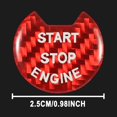 TOMALL Carbon Fiber Car OIF8 Engine Start Stop Cover Sticker Compatible