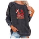 thumbnail image 2 of Pntutb moda mujer imprimir manga larga cómoda transpirable cuello redondo sudadera Pntutb Pntutb-8315, 2 of 6