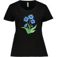 thumbnail image 3 of Inktastic Cornflower Women's Plus Size T-Shirt, 3 of 5