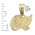 thumbnail image 2 of 14K Gold House Cat Charm, 2 of 5