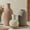 Brown, variant on Modern Ceramic Vase Set, Neutral Decorative Vases for Home Decor, Small Flower Pottery Vase Sets for Pampas Grass Dried Flowers, for Happy Birthday Gifts, Self Care Gift
