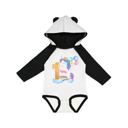 

Inktastic Unicorn 1st Birthday Gift Baby Boy or Baby Girl Long Sleeve Bodysuit