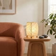 thumbnail image 4 of Eangee Mini Square Cocoa Leaf Lamp Natural, 4 of 7