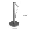 thumbnail image 2 of enqiretly Kitchen Paper Towel Roll Vertical Holder Stainless Steel Plastic Garbage Bag Roll Stand Rack, 2 of 6