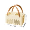 thumbnail image 3 of CasaChic Handle Storage Basket, Foldable Hollow Bathroom Wash Basket - with Partition Storage, Portable & Wall Mounted, 3 of 6