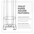 thumbnail image 7 of ToiletTree Products Standing Toilet Paper Roll Holder Bathroom Storage Accessories, 7 of 7