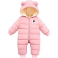 thumbnail image 1 of Baby Boys Girls Winter Snowsuit Warm Down Jumpsuit Windproof Puffer Romper, 1 of 6