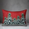 thumbnail image 3 of Creative Products Snowy Trees 14x20 Spun Poly Pillow, 3 of 3