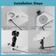 thumbnail image 2 of Rv Ladder Mount for Mini Double Ball Head Strong Clip Multifunction Adjustable Clamp Mount for Pole RV Trailer Yacht, 2 of 4
