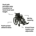 thumbnail image 4 of McKesson Wheelchair, Swing-Away Elevating Legrests, Detachable Arms - 16 in, 1 Ct, 4 of 11
