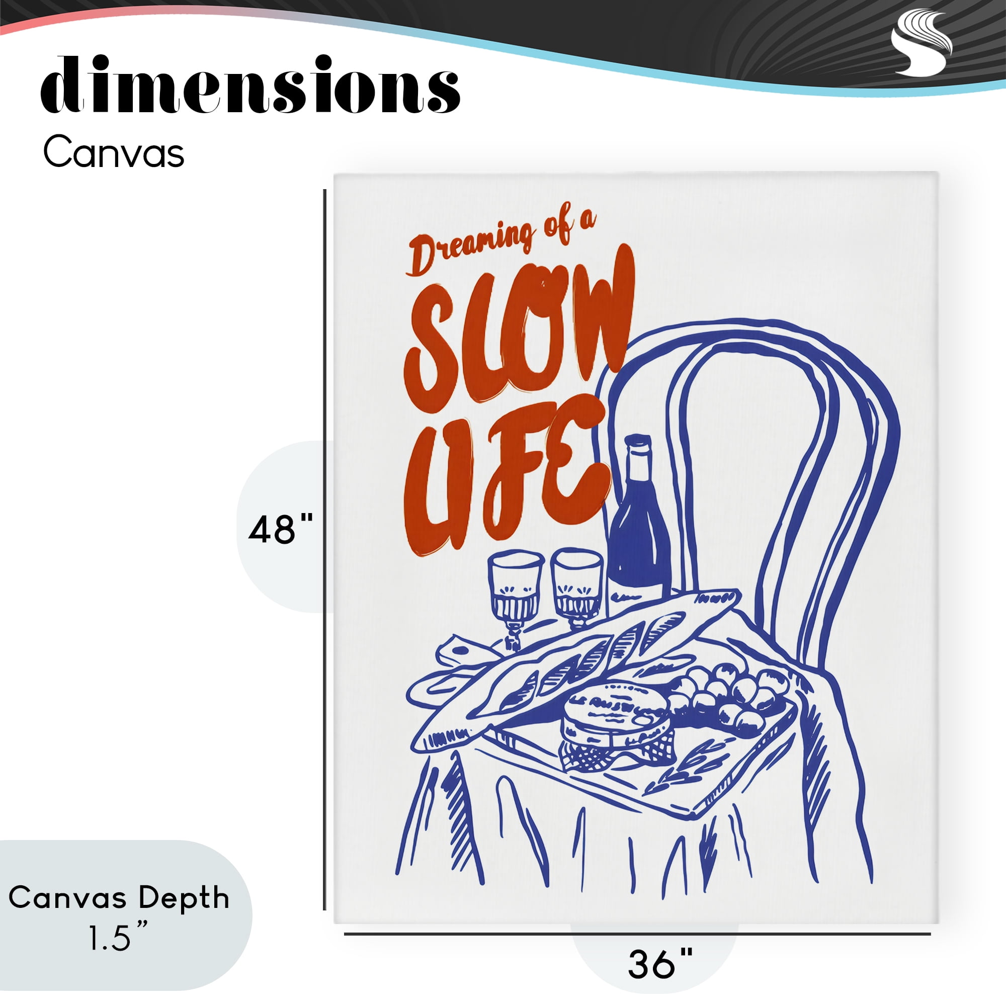 Stupell Industries Dreaming Of A Slow Life Canvas Wall Art, design by The Prints Vibe