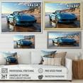 thumbnail image 4 of Designart "Beach Phtotography German Car art painting I" Nautical & Beach Floater Framed Canvas Art Print, 4 of 7