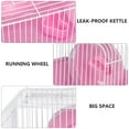thumbnail image 4 of Pink Hamster Cage with Running Wheel and Water Jug for Small Pets Ideal Pet House 1pc, 4 of 6