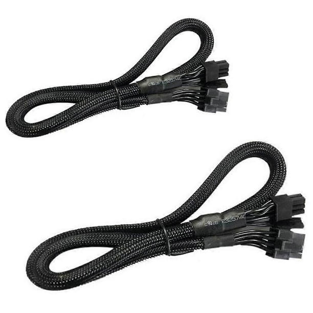 2 Pack 8 PIN TO 8 Pin (6+2) PCIE VGA Supply Cable Flex for Supernova 650 750 850 1000 1600 2000 G2 G3 P2 T2 GS