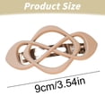 thumbnail image 3 of Hair Hairpin Cross Spring F - French Barrette Clips Flat Plastic Decorative Strong Hold Grip Barrette Hair Clips Elegant Retro Strong Hold Hair Accessories for Women, Back to Schoo Makeup Organizers, 3 of 9