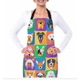 thumbnail image 2 of Yehwow Various Breed Pet Dog Collection Bib Apron For Kitchen BBQ Gardening With Adjustable Neck Strap 27x31 Inch, 2 of 4