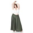 thumbnail image 4 of Pantalon tipo palazzo Roman Fashion /Tallas Extras, 2632 (Verde militar) verde oscuro 40, 4 of 5