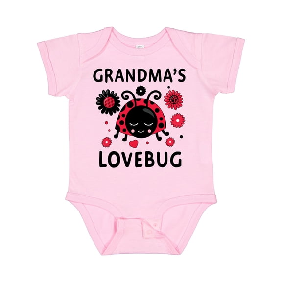 Inktastic Valentine's Day Grandma's Lovebug Girls Baby Bodysuit