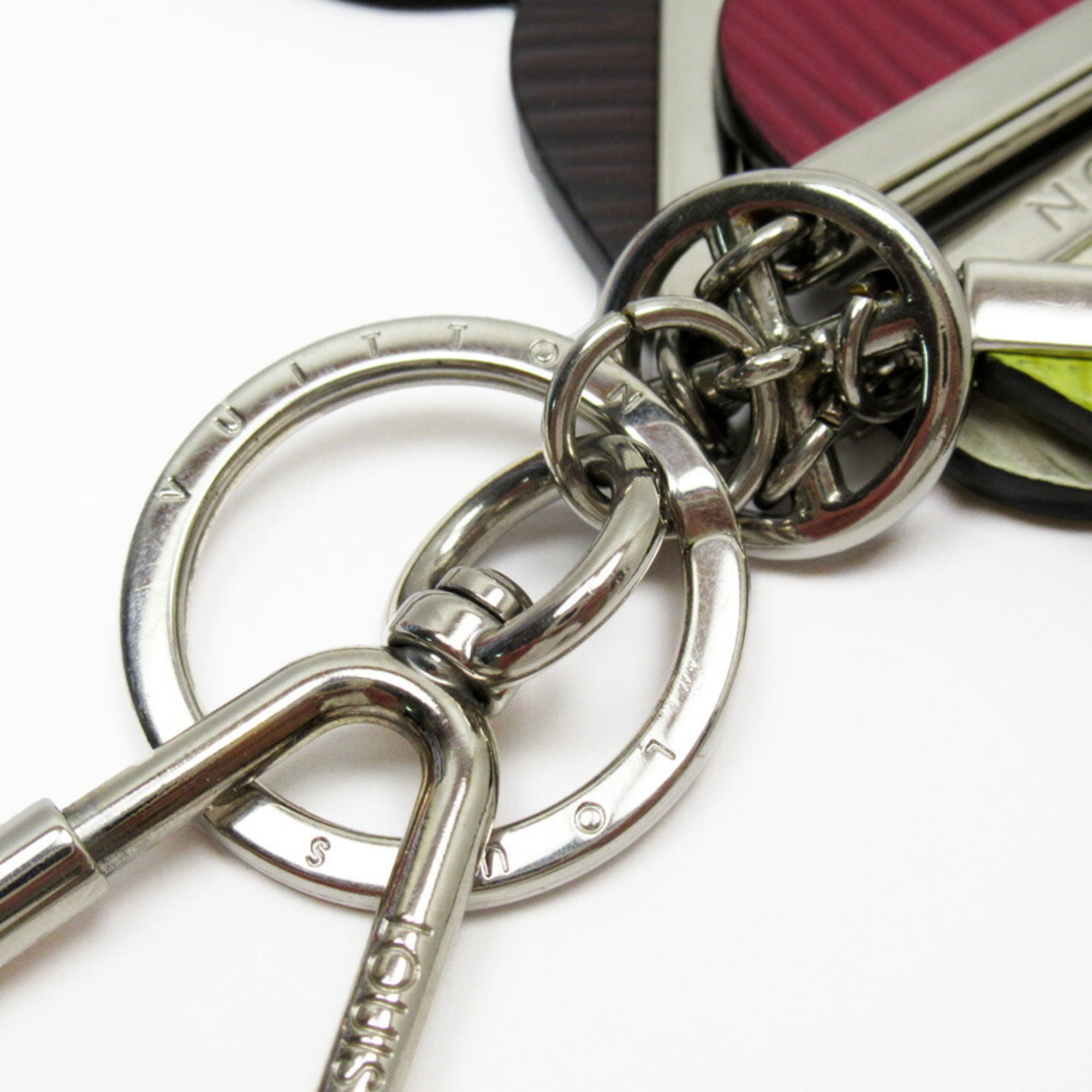 LOUIS VUITTON key ring M67775 Portocle LV Soft Bag charm metal/rubber –
