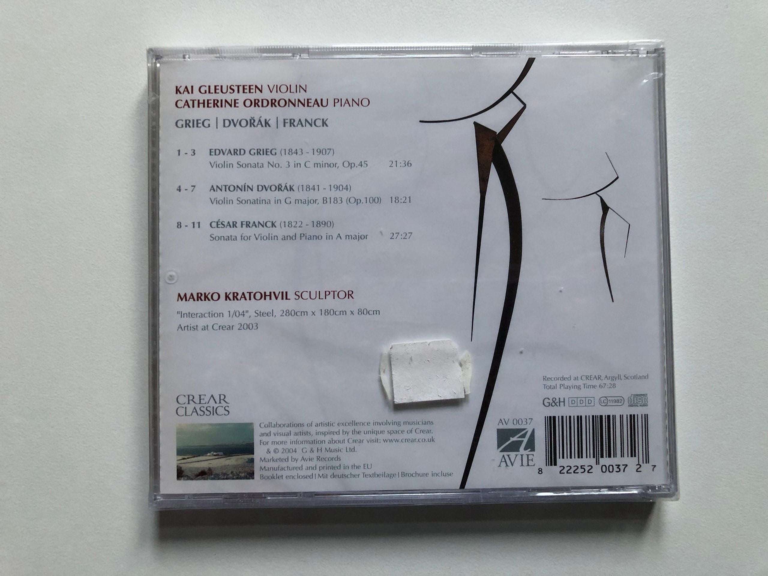 Kai Gleusteen - Violin Sonatas - Music & Performance - CD