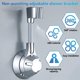 thumbnail image 2 of BR Soporte de ducha de mano de porcelana blanca ajustable de 360 ​​grados, 2 of 4
