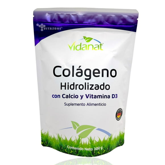 Colágeno Hidrolizado Calcio Vitamina D3 300 gr Vidanat VDTCOLAGENOCALCIOD3