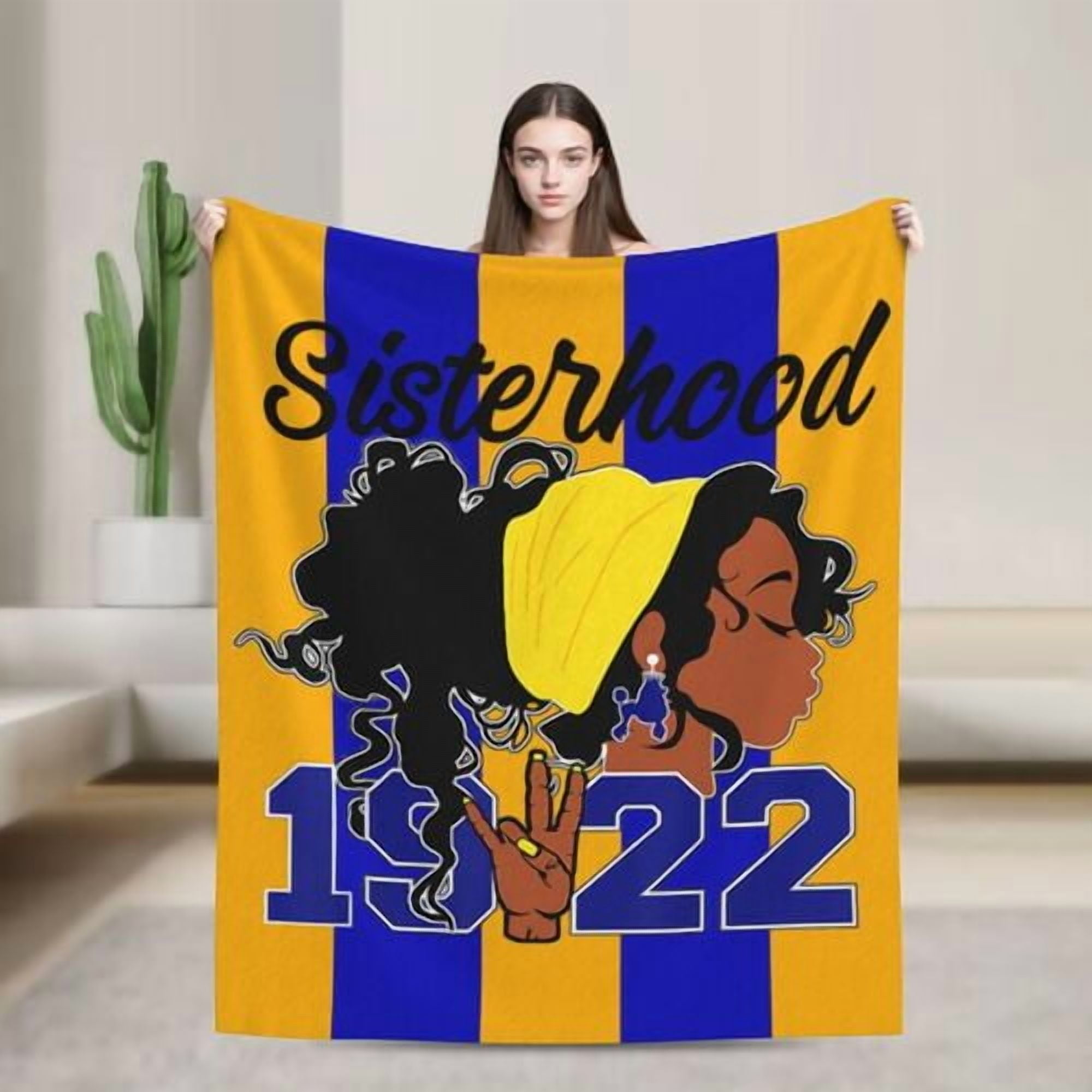 Sigma Gamma Rho Blanket Sigma Gamma Rho Sorority Paraphernalia Gifts for Women Lightweight Flannel Throw Blankets 1922 Poodle Gifts
