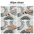 thumbnail image 4 of Nawypu  Black White Tablecloth Overlay for Round Abstract Firework Circular Pattern Tablecloth Elastic Edge Fitted Table Cover Leaves Geometric Floral  Tables, 4 of 7